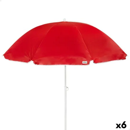 Parasol Aktive UV50 Ø 220 cm Poliéster Metal 220 x 209 x 220 cm (6 Unidades) de Aktive, Sombrinhas - Ref: S8902328, Preço: 78...