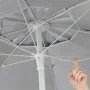 Parasol Aktive UV50 Ø 220 cm Poliéster Alumínio 220 x 214,5 x 220 cm (6 Unidades) de Aktive, Sombrinhas - Ref: S8902332, Preç...