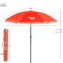 Parasol Aktive UV50 Ø 180 cm Corail Polyester Aluminium 180 x 187 x 180 cm (12 Unités) de Aktive, Parasols - Réf : S8902337, ...