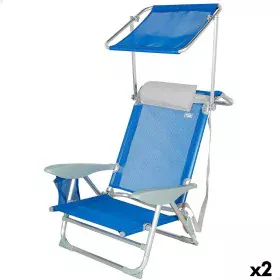 Chaise de Plage Aktive Bleu 47 x 67 x 43 cm (2 Unités) de Aktive, Chaises pliantes - Réf : S8902376, Prix : 92,90 €, Remise : %