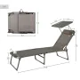 Chaise longue Aktive Pliable Parasol Gris 193 x 30 x 53 cm de Aktive, Bains de soleil - Réf : S8902377, Prix : 55,58 €, Remis...