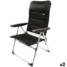 Chaise de Plage Aktive Deluxe Pliable Noir 49 x 105 x 59 cm (2 Unités) de Aktive, Chaises pliantes - Réf : S8902379, Prix : 1...