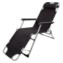 Chaise longue inclinable Aktive Noir 177 x 34 x 47 cm de Aktive, Bains de soleil - Réf : S8902383, Prix : 41,77 €, Remise : %