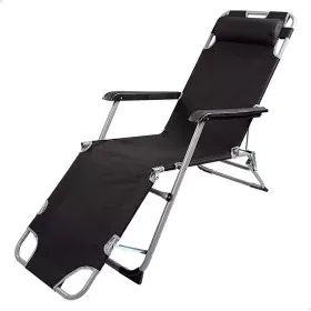 Reclining lounder Aktive Black 177 x 34 x 47 cm by Aktive, Sunloungers - Ref: S8902383, Price: 38,68 €, Discount: %