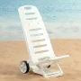 Beach Chair Aktive White Wheels 40 x 84 x 44 cm (2 Units) by Aktive, Folding Chairs - Ref: S8902387, Price: 63,57 €, Discount: %