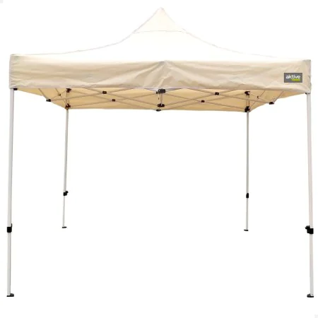 Gazebo Aktive Pieghevole Altezza regolabile Acciaio Poliestere 420D Oxford Crema 300 x 320 x 300 cm di Aktive, Gazebo - Rif: ...