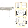 Gazebo Aktive Pieghevole Altezza regolabile Acciaio Poliestere 420D Oxford Bianco 300 x 320 x 300 cm di Aktive, Gazebo - Rif:...