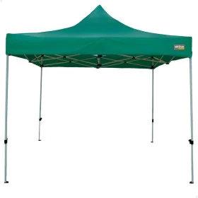 Gazebo Aktive Dobrável Altura ajustável Aço Poliéster 420D Oxford Verde 300 x 320 x 300 cm de Aktive, Sombras - Ref: S8902400...