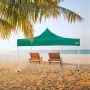 Gazebo Aktive Foldable Adjustable height Steel Polyester 420D Oxford Green 300 x 320 x 300 cm by Aktive, Gazebos - Ref: S8902...