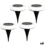 Set de estacas solares de jardín Aktive 4 Piezas ABS 10,5 x 12,5 x 10,5 cm (6 Unidades) de Aktive, Iluminación de caminos - R...