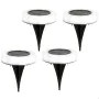 Set of solar garden lights Aktive 4 Pieces ABS 10,5 x 12,5 x 10,5 cm (6 Units) by Aktive, Pathway Lighting - Ref: S8902411, P...