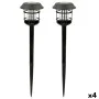 Set of solar garden lights Aktive 2 Pieces Stainless steel Plastic 13 x 55 x 13 cm (4 Units) by Aktive, Pathway Lighting - Re...