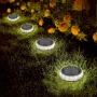 Set of solar garden lights Aktive 2 Pieces Plastic 12 x 13,5 x 12 cm (6 Units) by Aktive, Pathway Lighting - Ref: S8902414, P...