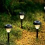 Conjunto de estacas solares de jardim Aktive 6 Peças Aço inoxidável Plástico 10 x 38 x 10 cm (4 Unidades) de Aktive, Iluminaç...