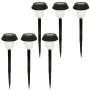 Set of solar garden lights Aktive 6 Pieces Stainless steel Plastic 10 x 38 x 10 cm (4 Units) by Aktive, Pathway Lighting - Re...