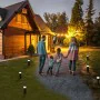 Set of solar garden lights Aktive 4 Pieces Plastic 6 x 39,5 x 6 cm (4 Units) by Aktive, Pathway Lighting - Ref: S8902418, Pri...