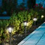 Solar garden lights Aktive polypropylene 14 x 42 x 14 cm (4 Units) by Aktive, Pathway Lighting - Ref: S8902419, Price: 32,39 ...