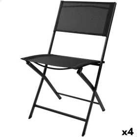 Folding Chair Aktive Black 46 x 81 x 55 cm (4 Units) by Aktive, Folding Chairs - Ref: S8902425, Price: 89,73 €, Discount: %