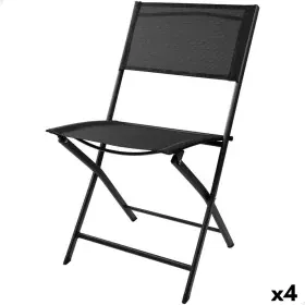 Gepolsterte Campingstuhl Aktive Schwarz 46 x 81 x 55 cm (4 Stück) von Aktive, Klappstühle - Ref: S8902425, Preis: 89,73 €, Ra...