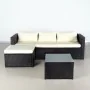 Móveis de jardim Aktive Sofá de 3 Lugares Mesa de apoio 203 x 125 x 64 cm de Aktive, Conjuntos de mobiliário de jardim - Ref:...