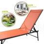 Chaise longue inclinable Aktive Orange 180 x 35 x 49 cm (2 Unités) de Aktive, Bains de soleil - Réf : S8902431, Prix : 84,46 ...