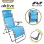 Chaise longue Aktive Textilène Bleu 160 x 76 x 52 cm de Aktive, Bains de soleil - Réf : S8902432, Prix : 60,03 €, Remise : %