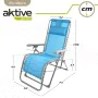 Chaise longue Aktive Textilène Bleu 160 x 76 x 52 cm de Aktive, Bains de soleil - Réf : S8902432, Prix : 60,03 €, Remise : %