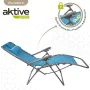 Chaise longue Aktive Textilène Bleu 160 x 76 x 52 cm de Aktive, Bains de soleil - Réf : S8902432, Prix : 60,03 €, Remise : %