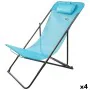 Reclining lounder Aktive Blue 53 x 87 x 78 cm (4 Units) by Aktive, Sunloungers - Ref: S8902437, Price: 84,46 €, Discount: %