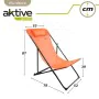 Chaise longue inclinable Aktive Orange 53 x 87 x 78 cm (4 Unités) de Aktive, Bains de soleil - Réf : S8902438, Prix : 84,46 €...