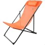 Chaise longue inclinable Aktive Orange 53 x 87 x 78 cm (4 Unités) de Aktive, Bains de soleil - Réf : S8902438, Prix : 84,46 €...