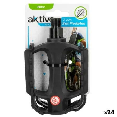 Pedals Aktive 11 x 3 x 8 cm Bicycle 2 Pieces Black 24 Units by Aktive, Pedals - Ref: S8902853, Price: 53,65 €, Discount: %