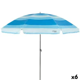 Parasol Aktive Bleu Polyester 200 x 194,5 x 200 cm (6 Unités) de Aktive, Parasols - Réf : S8902918, Prix : 71,61 €, Remise : %