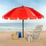 Parasol Aktive Vermelho Alumínio 220 x 215 x 220 cm (6 Unidades) de Aktive, Sombrinhas - Ref: S8902930, Preço: 190,43 €, Desc...