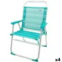 Beach Chair Aktive Turquoise 48 x 88 x 50 cm Aluminium Foldable (4 Units) by Aktive, Folding Chairs - Ref: S8902971, Price: 8...