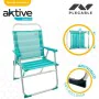 Chaise de Plage Aktive Turquoise 48 x 88 x 50 cm Aluminium Pliable (4 Unités) de Aktive, Chaises pliantes - Réf : S8902971, P...