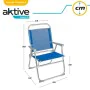 Chaise de Plage Aktive Gomera Bleu 48 x 88 x 50 cm Aluminium Pliable (4 Unités) de Aktive, Chaises - Réf : S8902974, Prix : 8...