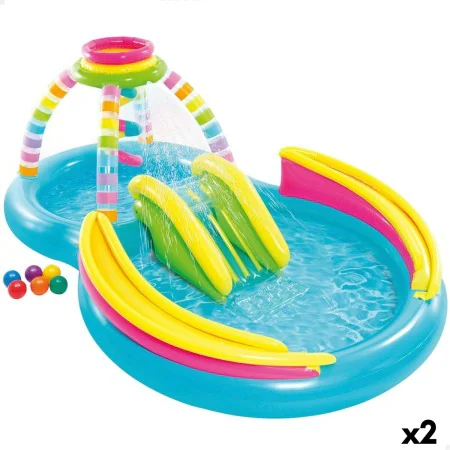 Aufblasbares Planschbecken für Kinder Intex Regenbogen 374 L 295 x 109 x 191 cm (2 Stück) von Intex, Aufblasbare Pools - Ref:...