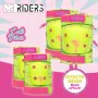 Conjunto de Proteções de Desporto Colorbaby Neon Cali Vibes Amarelo (4 Unidades) de Colorbaby, Capacetes infantis - Ref: S890...