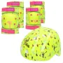 Conjunto de Proteções de Desporto Colorbaby Neon Cali Vibes Amarelo (4 Unidades) de Colorbaby, Capacetes infantis - Ref: S890...