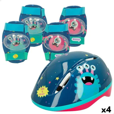 Kit Casco y Rodilleras Colorbaby Monstruo (4 Unidades) de Colorbaby, Cascos infantiles - Ref: S8903226, Precio: 68,39 €, Desc...