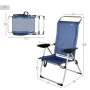 Beach Chair Aktive Navy Blue 47 x 108 x 59 cm (2 Units) by Aktive, Folding Chairs - Ref: S8903247, Price: 80,89 €, Discount: %