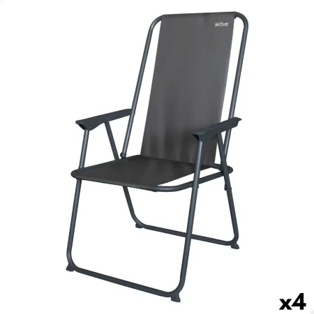 Chaise de camping pliante Aktive 44 x 88 x 44 cm (4 Unités) de Aktive, Chaises - Réf : S8905261, Prix : 45,77 €, Remise : %