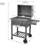 Barbacoa Portátil Aktive Metal Acero 102 x 104 x 65 cm de Aktive, Barbacoas portátiles - Ref: S8905284, Precio: 134,65 €, Des...