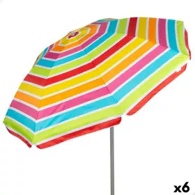 Parasol Aktive 220 x 200 x 220 cm (6 Unidades) de Aktive, Sombrinhas - Ref: S8905335, Preço: 77,33 €, Desconto: %