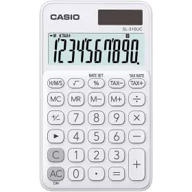 Calculatrice Casio SL-310UC-WE Blanc Plastique 7 x 0,8 x 11,8 cm de Casio, Calculatrices de bureau - Réf : S9105701, Prix : 1...