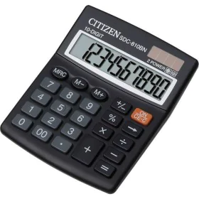 Calculatrice Citizen Noir Plastique de Citizen, Calculatrices de bureau - Réf : S9105717, Prix : 11,37 €, Remise : %