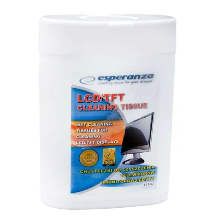 Moist Wipes for Screens Esperanza ES106 LCD TFT by Esperanza, Cleaning - Ref: S9105885, Price: 2,54 €, Discount: %