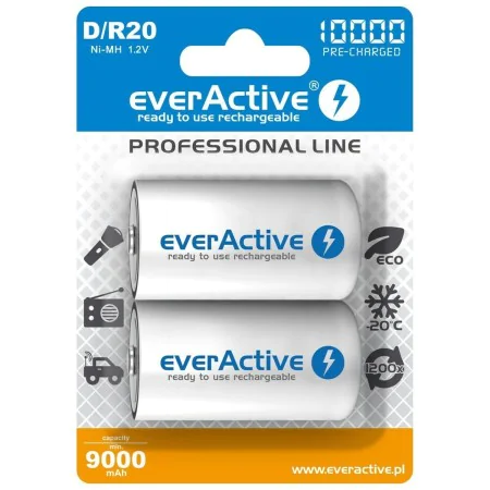 Pilhas Recarregáveis EverActive EVHRL20-10000 10000 mAh 1,2 V de EverActive, Pilhas recarregáveis - Ref: S9106113, Preço: 21,...