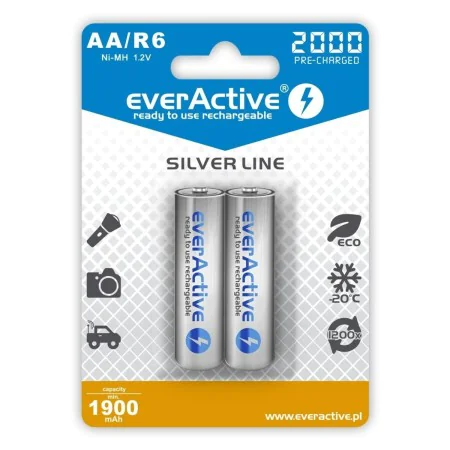 Rechargeable Batteries EverActive EVHRL6-2000 2000 mAh 1,2 V by EverActive, Rechargeable Batteries - Ref: S9106115, Price: 6,...